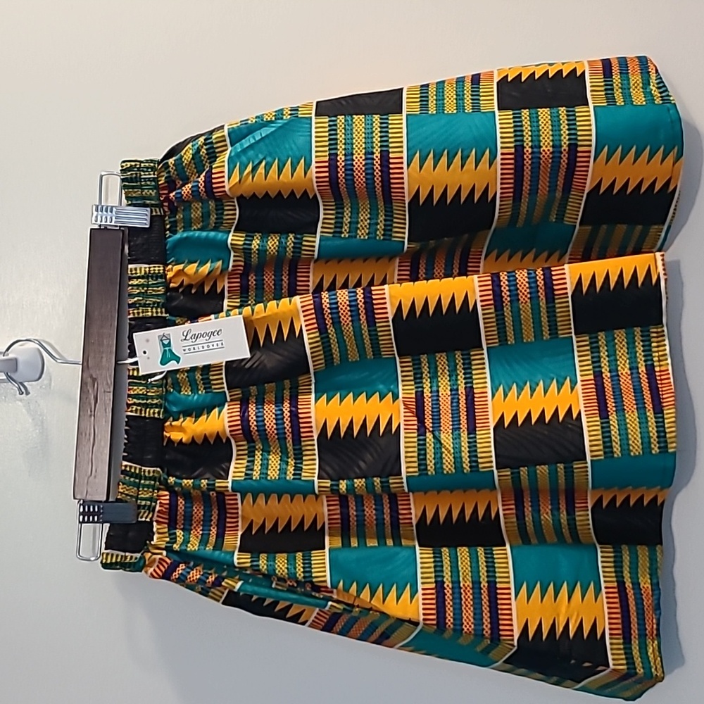 NWT Kente cloth medium African short skirt